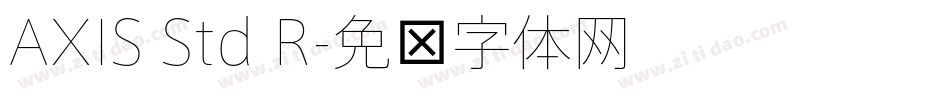 AXIS Std R字体转换
